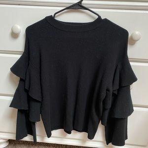 Anthropologie Beautiful black sweater, worn once.